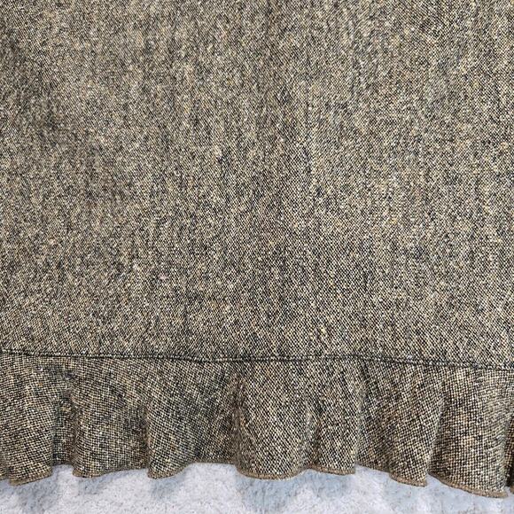 Club Monaco Brown Tweed Pencil Skirt Wool Silk Blend Sz 8 Dark Academia - Picture 2 of 12